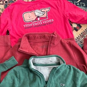 Vineyard Vines Kids' Red and Green Sweatshirts